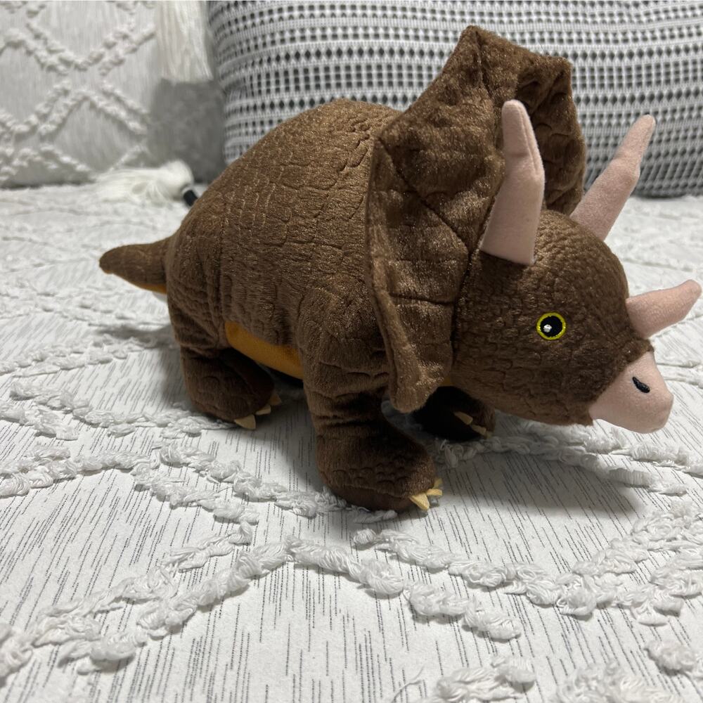 Kohl's Cares Triceratops Dinosaur 14" Brown Plush  2019